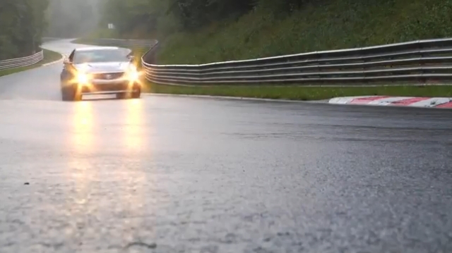 Racer Jeff Zwart Filming CTS-V Nurburgring Ad