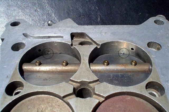 Holley transfer slots