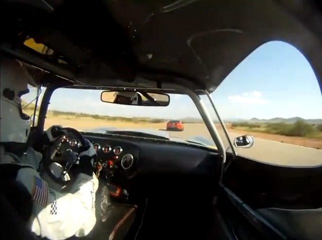 Video: Vintage Cheetah Chases Modern BOSS 'Stang Around Track