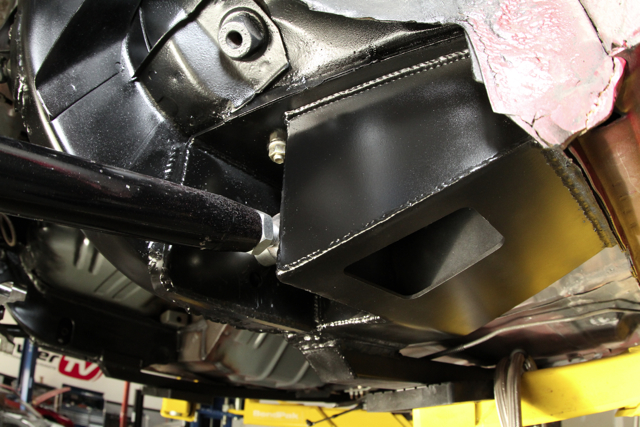 Wild Rides S-Box Torque Box on Project 666 Fox Body Mustang
