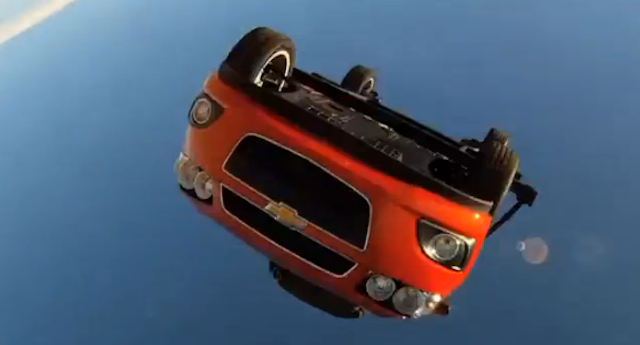 Video: Skydiving A Chevy Sonic