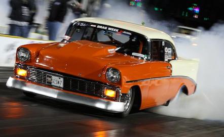 Video: Larson And Barry Cruise The Vegas Strip - Pro Street Style!