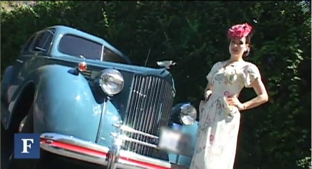 Video: Burlesque Queen, Dita Von Teese Shows off Her Classic Cars