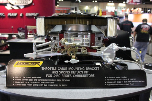 PRI 2011: Lokar's 4150 Carb Throttle Bracket Looks Great at WOT