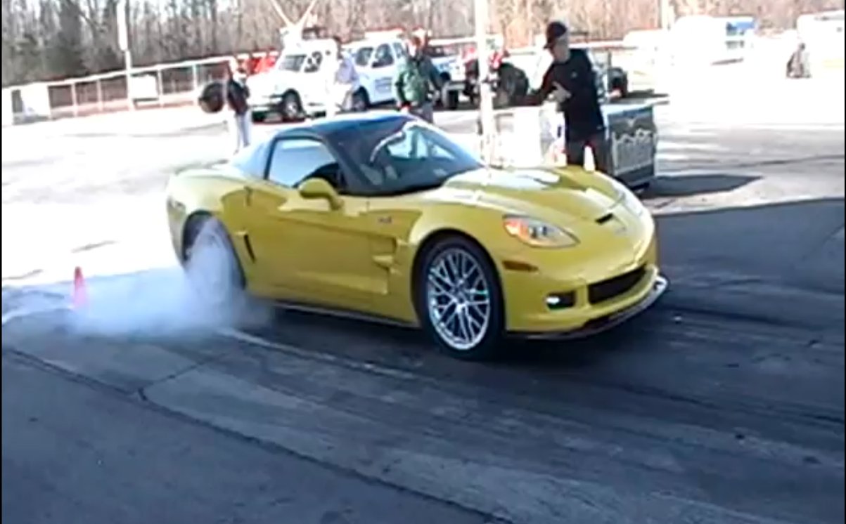 Video: Bone Stock ZR1 Runs 10.33 at 132 MPH on Drag Radials