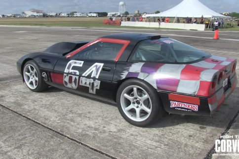 Natually Aspirated C4 Corvette Runs 211 MPH At The Texas Mile