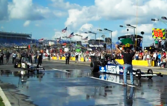 Video: Brown, Shoe Perform Side-By-Side Burnouts At NASCAR Coke 600