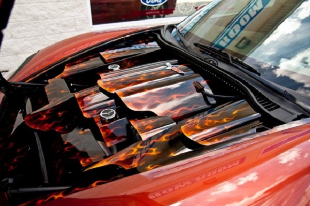 Video: Custom Corvette a Unique and Fiery Beast