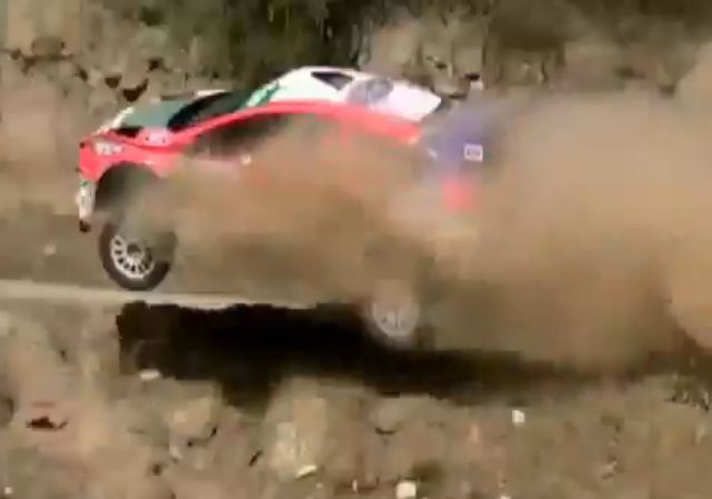 Video: Fiesta Rally Drivers Survive Scary Crash