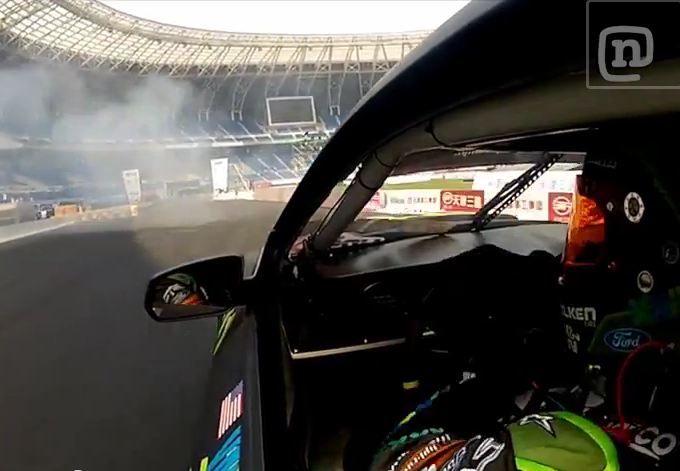 Video: Vaughn Gittin Jr. Wins 1st Round Of World Drift Series