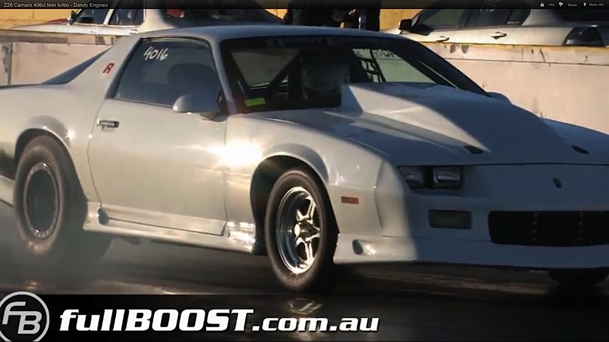 Video: 406ci Twin-Turbo Third-Gen Camaro Runs Bottom 5s
