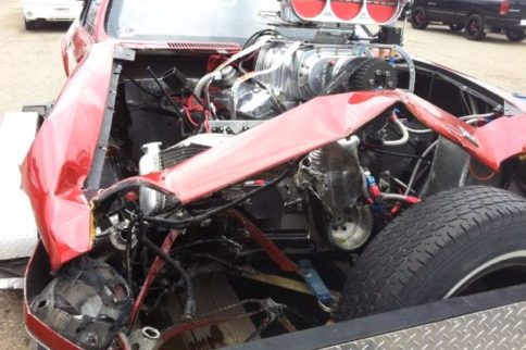 Video: Supercharged Vega Crashes In 100 Foot Race, Wins