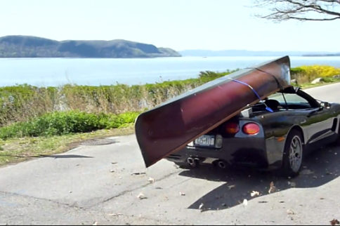 Don't Try This At Home: Hauling A Boat On Top Of A C5 Corvette