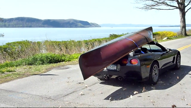 Don't Try This At Home: Hauling A Boat On Top Of A C5 Corvette