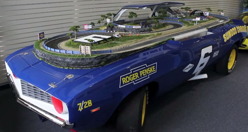 Video: 1969 Camaro Converted Into Slot Car Track...Cuz Why Not?