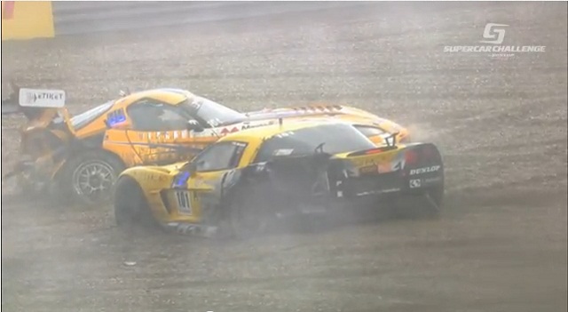Amazing Footage of Viper/Corvette Crash from the Supercar Challenge