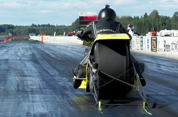 Swedish Top Fuel Motorcycle Rider Svensson Runs World Record 5.70