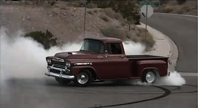 Video: '59 Chevy Apache Lights Em Up On Cue With Big-Block Power
