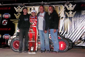 Video: Clauson, Larson, and Hines Win at USAC "Four Crown Nationals"