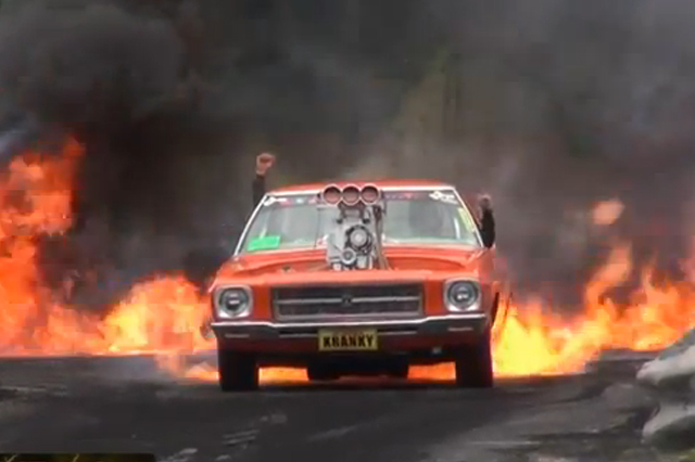 Video: KRANKY Torching The Asphalt In A Fire-Breathing Burnout