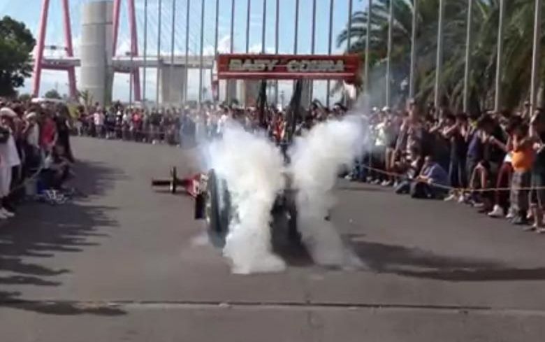 Video: Overseas Top Fuel "Demo" Run In A Huge Crowd