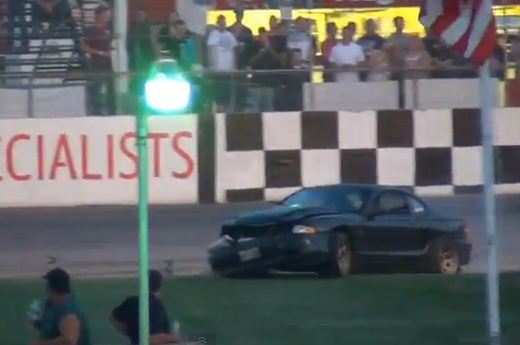 Video: Spectator 'Drag Races' Go Bad For Mustang Driver   