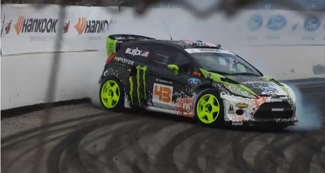Video: Ken Block Tears Up Irwindale House of Drift in his AWD Fiesta