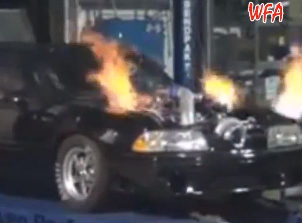 Video: Fox-Body Mustang Catches Fire On Dyno