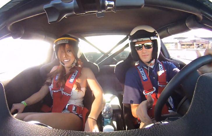 Video: Hot Babe Goes Drifting In A Mustang At SEMA