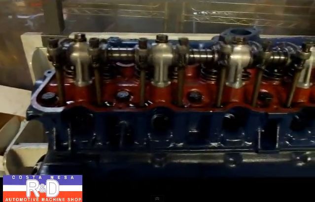 A Classic Mustang Engine On A SimTester   