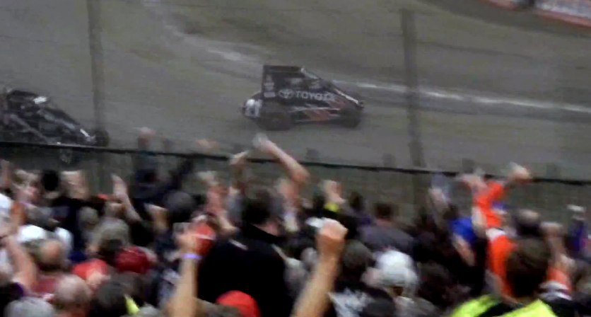 Video: Larson and the Swindell's Epic Chili Bowl Battle