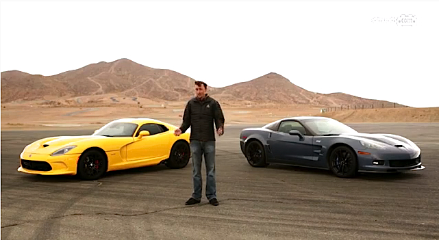 2012 ZR1 VS 2013 Viper - In A Burnout Contest!