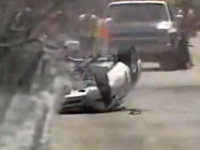 Video: Incredible Corvette Challenge Crash