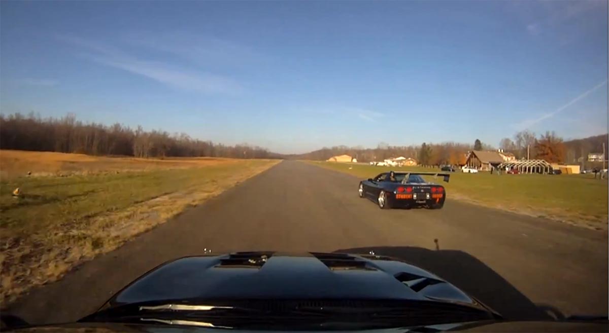 Video: Turbo 'Vette Versus Turbo Supra on Airstrip