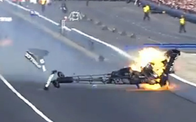 Video: Antron Brown's Harrowing, Fiery Pomona Crash
