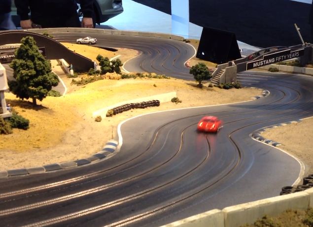Video: Check Out This Mustang-Themed Slot Car Track