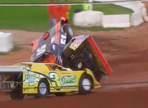 Video: One Of The Most Bizarre Late Model Flips We Have Ever Seen