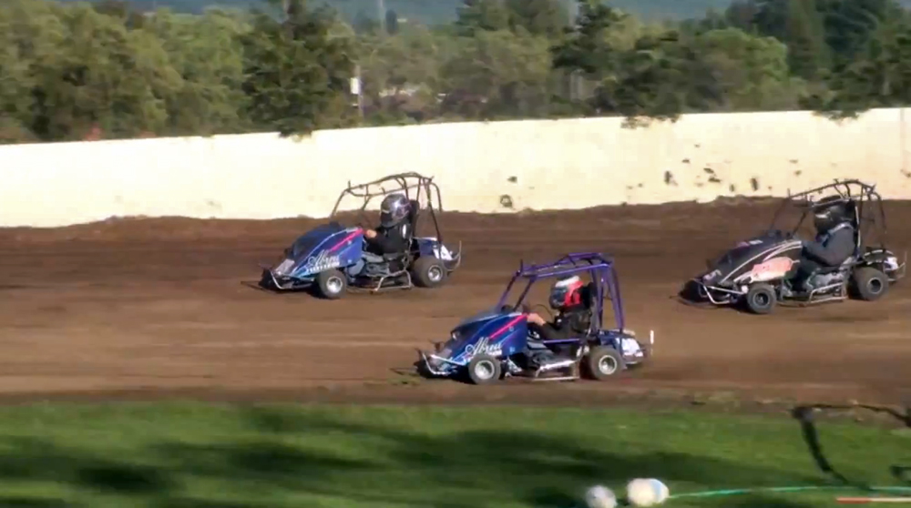 Video: Larson, Abreu, & Johnson Put On A Hell Of A Outlaw Kart Race