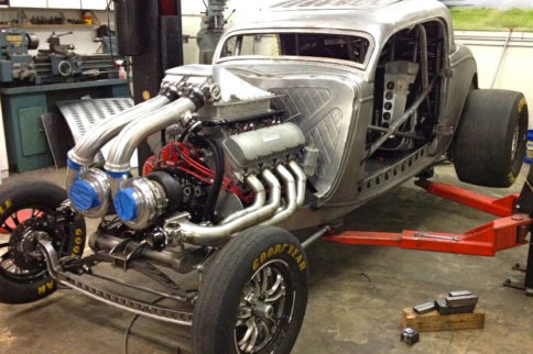 Video Update: Twin-turbo Street Rod Engine Boast Power Over Chrome