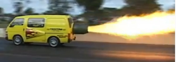 Video: A Unique Jet-Powered Van From Down Under