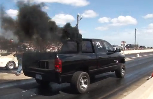 Video: 1,100 HP Turbo/Nitrous Diesel Truck Ousts A Viper At TX2K13