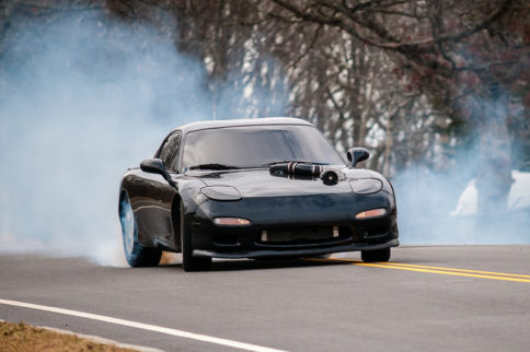 Video: Insane ProCharged Small Block RX-7 Does Donuts