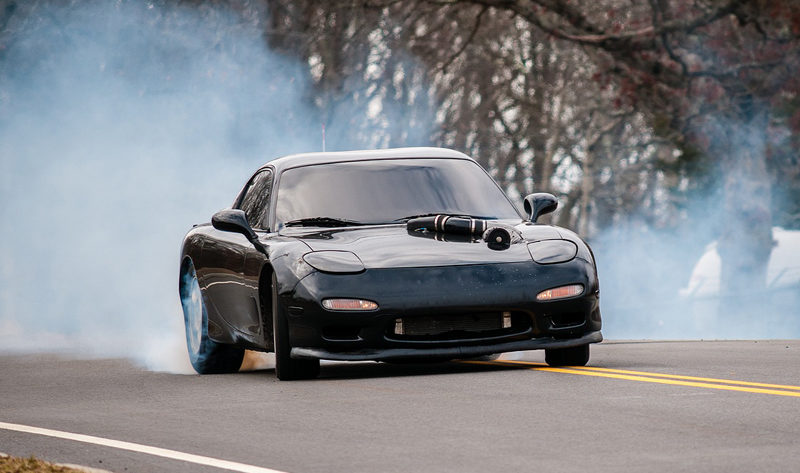 Video: Insane ProCharged Small Block RX-7 Does Donuts