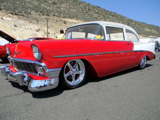 Named Panic Again, this 1956 210 was quite the nostalgic piece of racing history to see at the 2012 Denver Super Chevy Show.