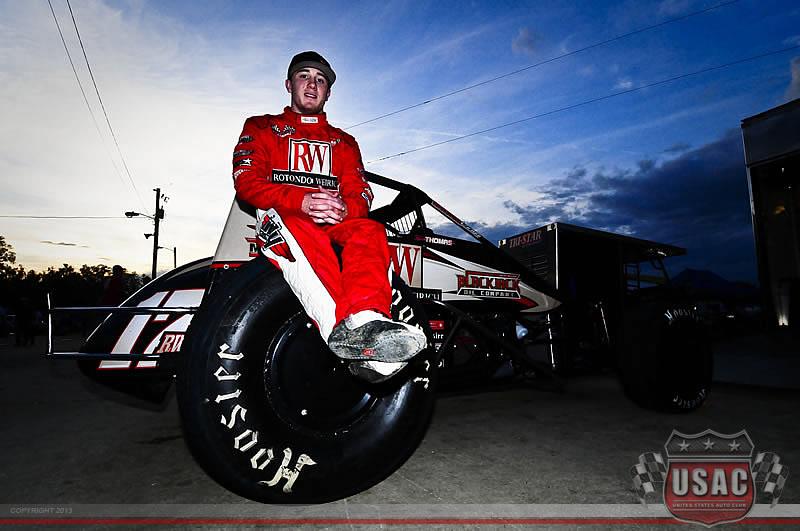 Video: Kevin Thomas Jr. Wins Lawrenceburg USAC Sprint Car Thriller