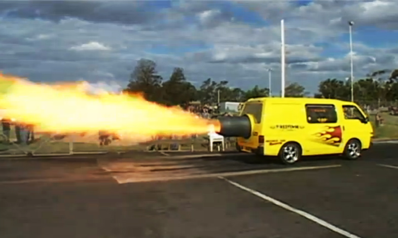 Video: A Unique Jet-Powered Van From Down Under