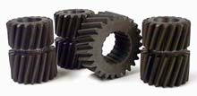 The OEM helical gear set is designed for quiet operation, not high horsepower applications.