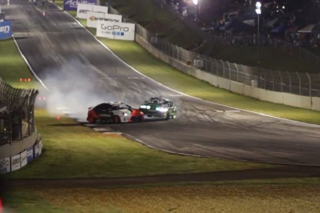 Video: Vaughn Gittin Jr. Goes Up And Over Competitor To Win