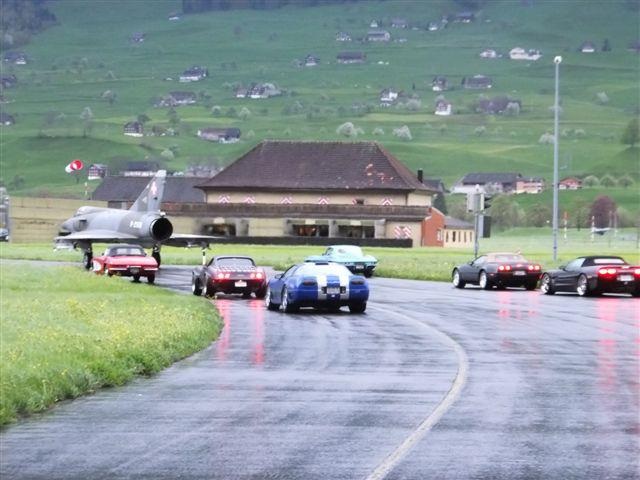 Corvettes and Swiss Fighter Jet: An Odd but Cool Meeting