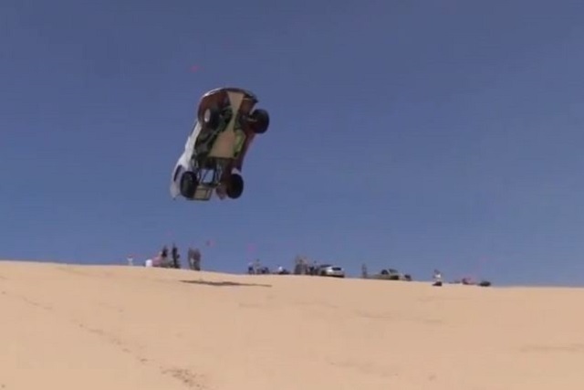Video: Ford Trophy Truck Folds In Half After Big Jump